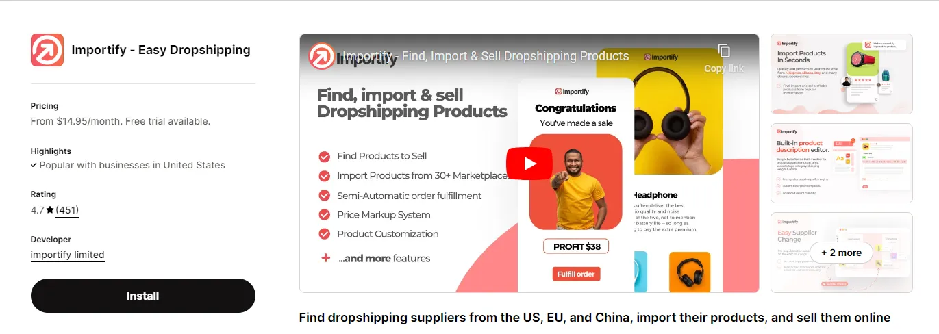 importify - easy dropshipping 